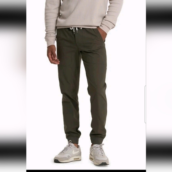 Vuori Mens Navy Green Meta Jogger Pant In Dark Oregano S - Picture 1 of 13